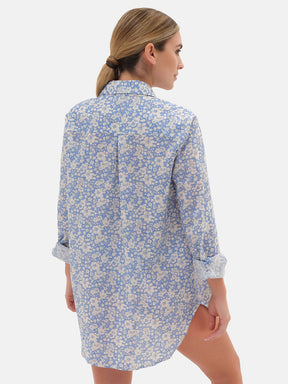 Camicione Lungo Liberty Betsy Boo Azzurro