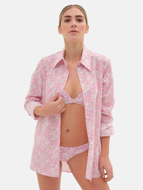 Camicione Lungo Liberty Betsy Boo Rosa