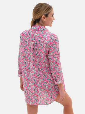 Camicione Lungo Liberty Betsy Fuxia