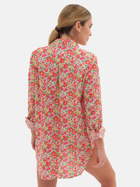 Camicione Lungo Liberty Betsy Rosso