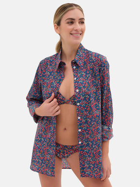 Camicione Lungo Liberty Wiltshire Blu