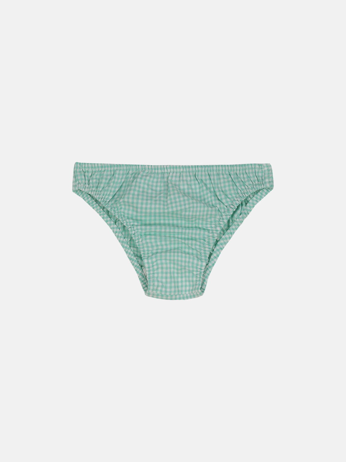 Costume Slip Quadri Menta