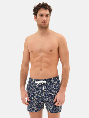 Costume Uomo lacci Liberty Pesciolini Blu