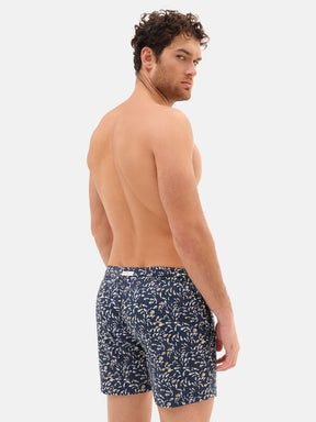 Costume Uomo lacci Liberty Pesciolini Blu