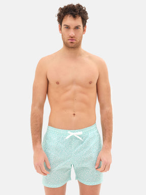 Costume Uomo Lacci Liberty Pesciolini Verde Acqua