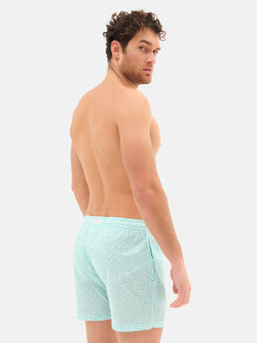 Costume Uomo Lacci Liberty Pesciolini Verde Acqua