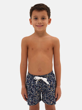 Blue fish shorts