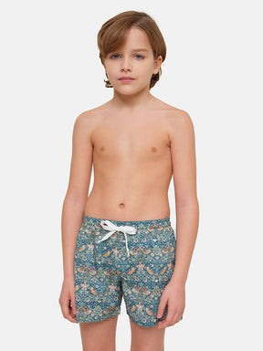 Costume a pantaloncino Uccellini Verdi