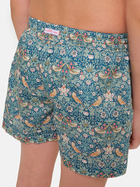 Costume a pantaloncino Uccellini Verdi