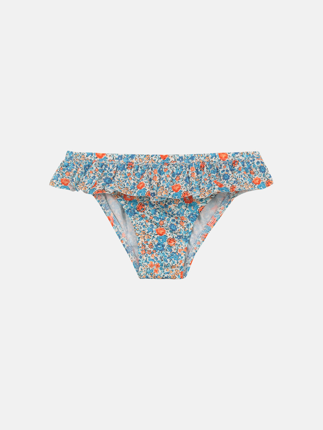 Costume Balza Lycra Liberty Fiori Arancio