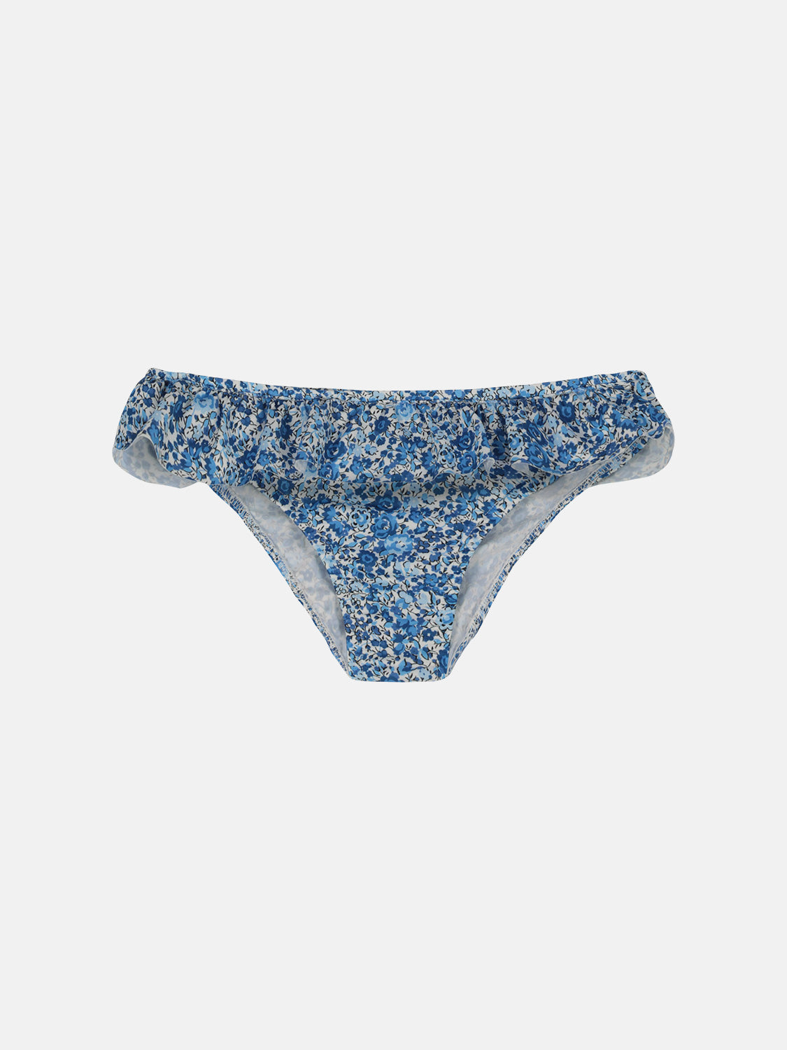 Costume Balza Lycra Liberty Fiori Blu