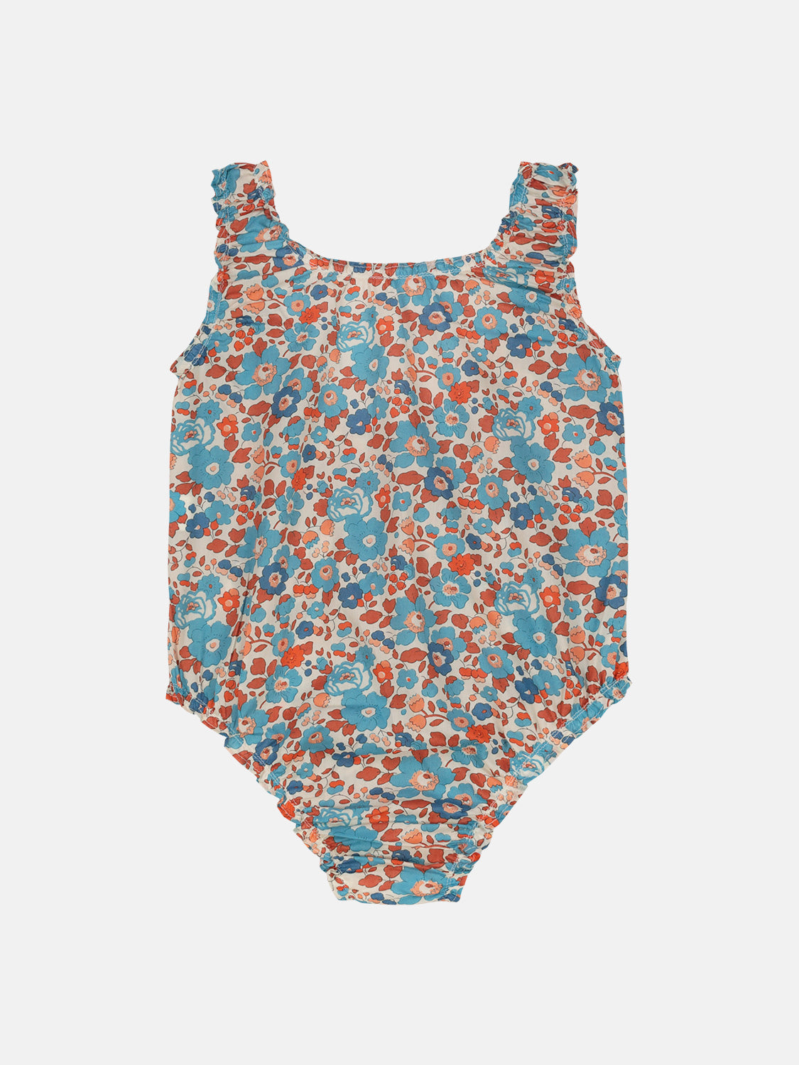 Costume Intero Cotone Liberty Betsy Arancio