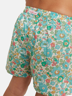 Costume a pantaloncino Fiori Verdi