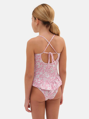 Whole Girl Ruffle Lycra Liberty Betsy Boo Pink