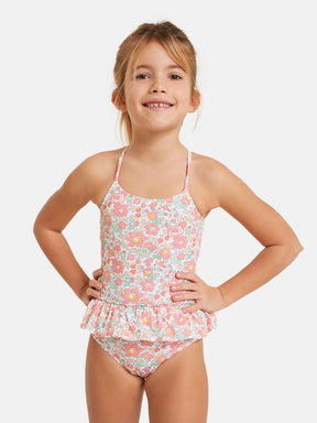Intero Bambina Balza Lycra Liberty Betsy Corallo