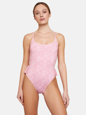 Intero Balza Donna Lycra Liberty Blossom Rosa