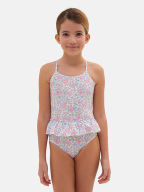 Intero Bambina Balza Lycra Liberty Felicite Rosa