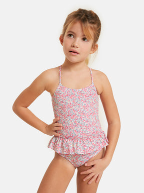 Whole Girl Flounce Lycra Liberty Olivette Fuchsia