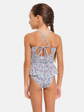 Intero Bambina Balza Lycra Liberty Whiltshire Viola