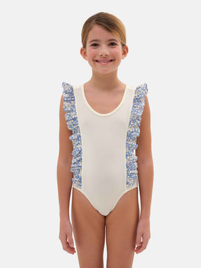 Intero Bicolore Farfalla Lycra Liberty Betsy Boo Azzurro
