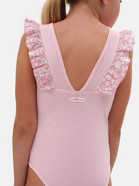 Intero Bicolore Farfalla Lycra Liberty Betsy Boo Rosa