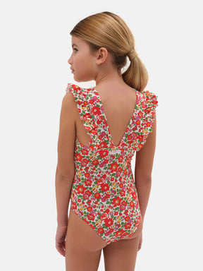 One Piece Butterfly Lycra Liberty Betsy Red