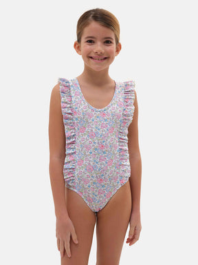 One Piece Butterfly Lycra Liberty Felicite Pink