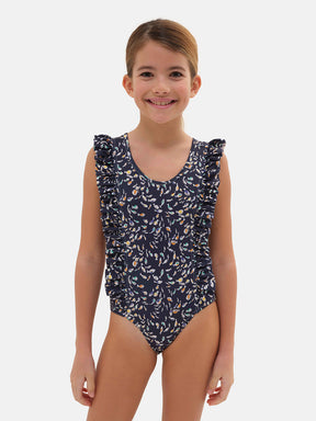 Intero Farfalla Lycra Liberty Pesciolini Blu