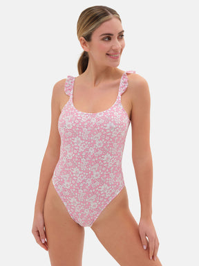 Intero Rouches Lycra Liberty Betsy Boo Rosa