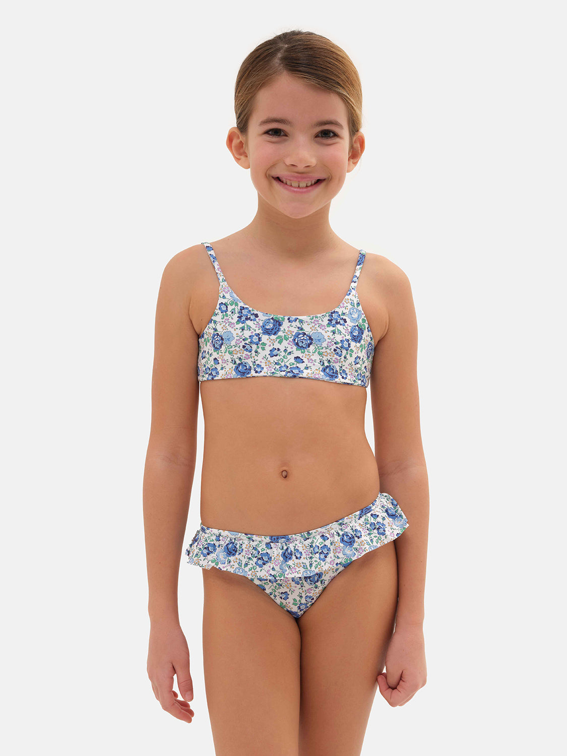 Swimsuit Lycra Liberty Felicite Light Blue - Main Image