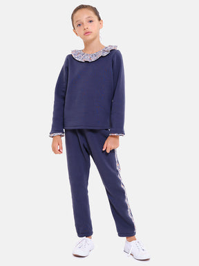 Tuta c/Rouches Liberty pantalone classico Blu