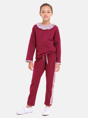 Tuta c/Rouches Liberty pantalone classico Bordeaux