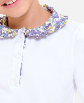 Polo Collo Liberty Manica Lunga Betsy Viola