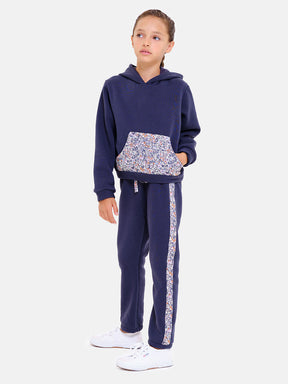 Tuta Cappuccio Tasca Liberty pantalone classico Blu