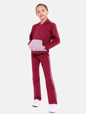 Liberty Hood Paw Suit Burgundy