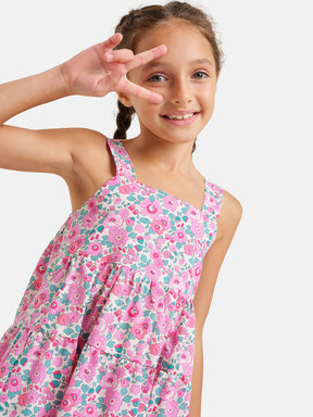 Liberty Betsy Fuchsia Girl Dress