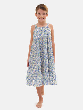 Girl's Dress Liberty Balze Felicite Light Blue