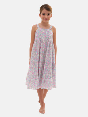 Abito Bambina Balze Liberty Felicite Rosa