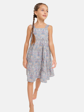 Liberty Frills Girl Dress Avion Birds