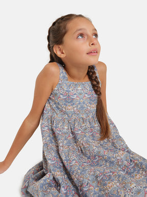 Liberty Frills Girl Dress Avion Birds