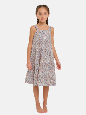 Abito Bambina Balze Liberty Whiltshire Viola