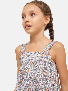 Abito Bambina Balze Liberty Whiltshire Viola
