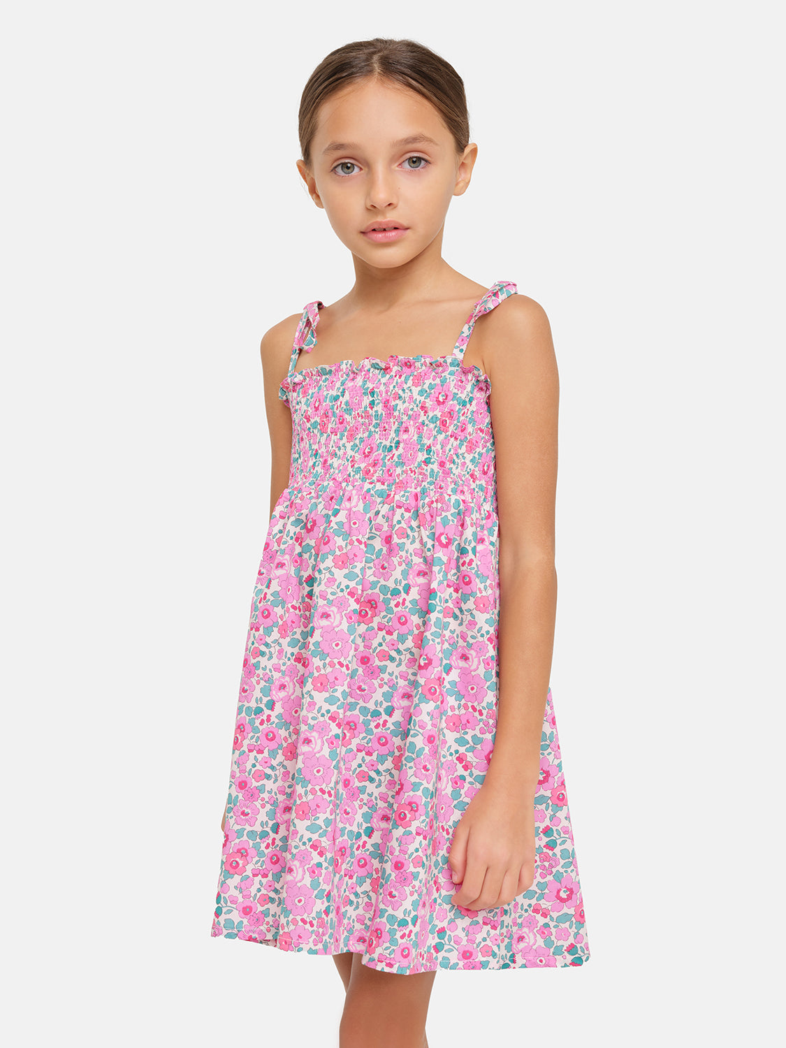 Liberty Betsy Fuchsia Girls Sundress