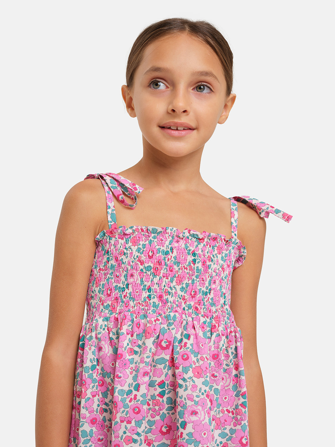 Liberty Betsy Fuchsia Girls Sundress