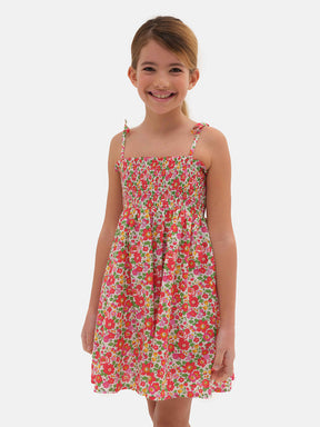 Prendisole Bambina Liberty Betsy Rosso
