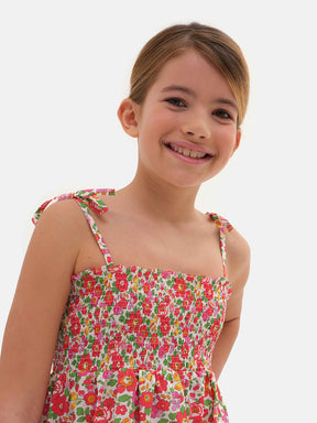 Prendisole Bambina Liberty Betsy Rosso