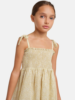 Prendisole Bambina Liberty Blossom Giallo
