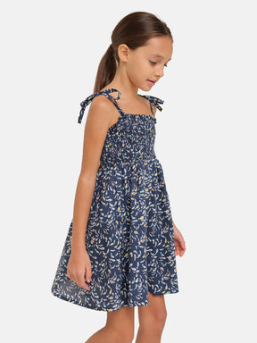 Prendisole Bambina Liberty Pesciolini Blu