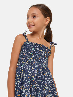 Prendisole Bambina Liberty Pesciolini Blu