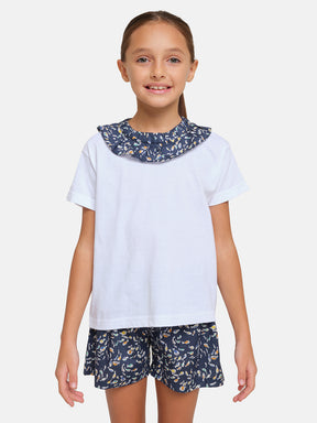 T-Shirt Collo Liberty Pesciolini Blu